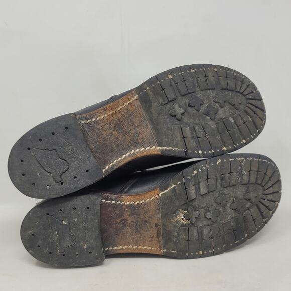 VTG Red Wing Shoes Boots 10.5D Black Leather Chelsea Rancher Workwear USA Ankle - Picture 11 of 13